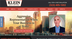 Desktop Screenshot of kleinlitigation.com